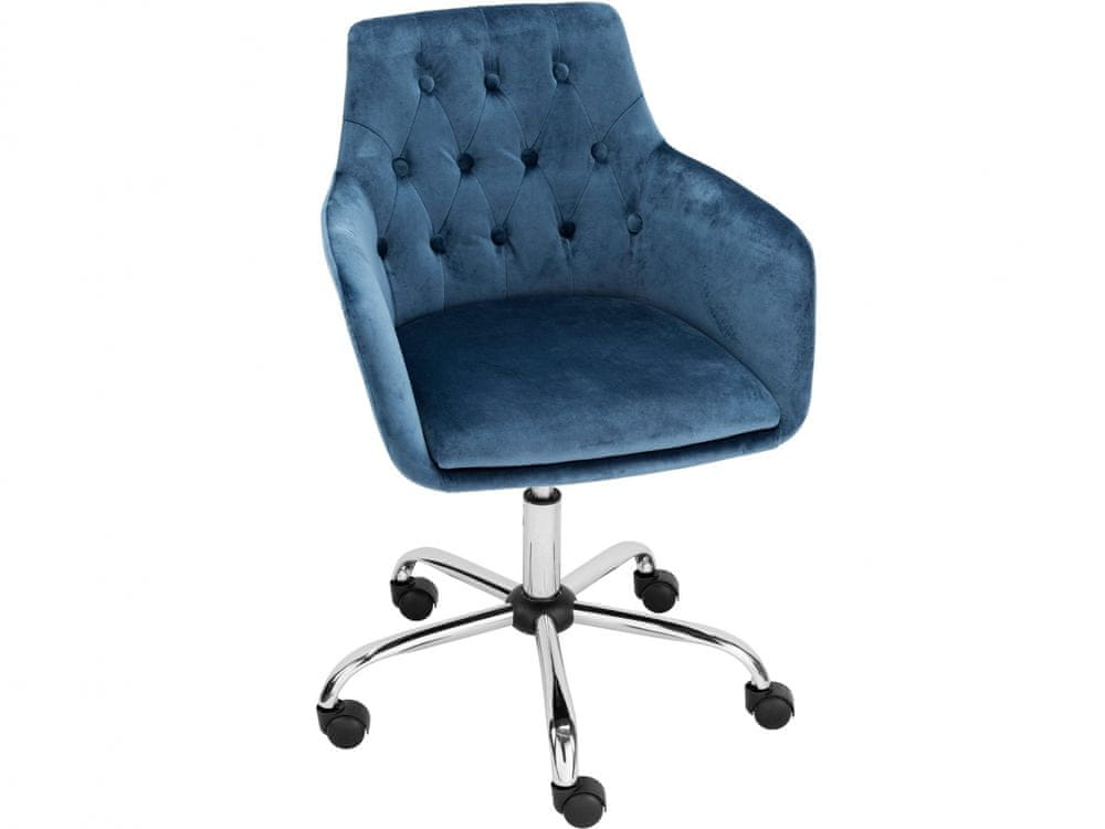 Danish Style Kancelárska stolička Gurin, modrá